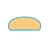 Illustrated cross section depicting D-wire